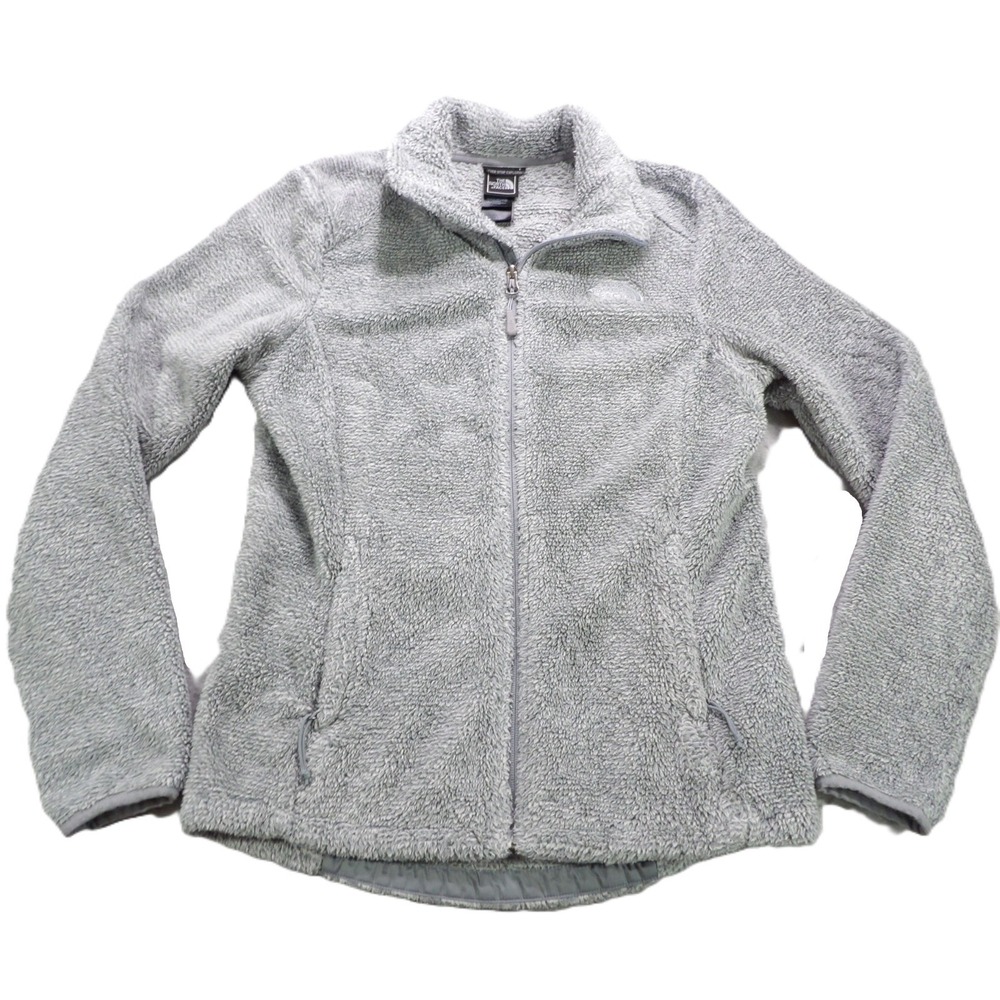 The North Face Osito Full Zipper Fleece Jacket Outerwear Women S Small Gray Warm